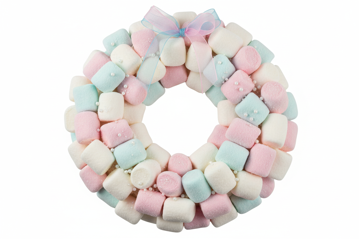 Marshmallow Wreath